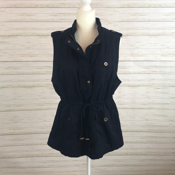 C’est Toi Zip Front Cargo Vest - Picture 1 of 8